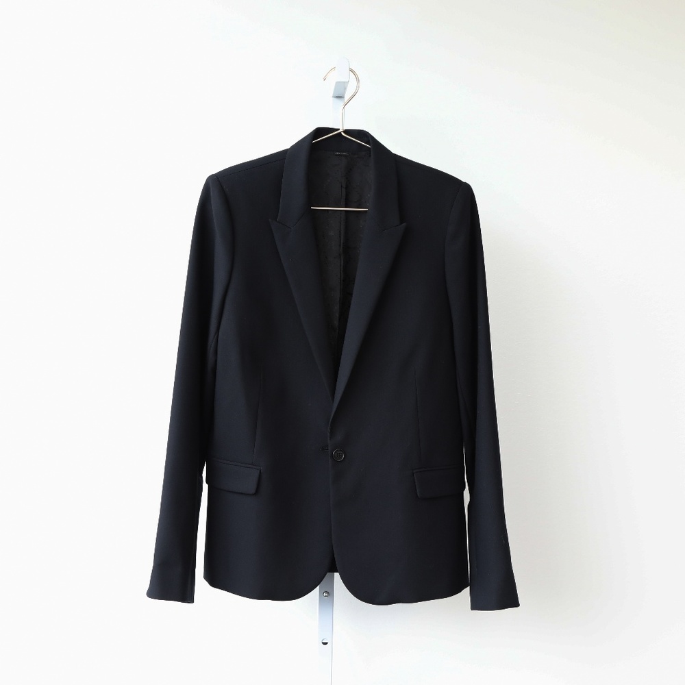 Zadig & Voltaire Navy Rhinestone Skull Blazer